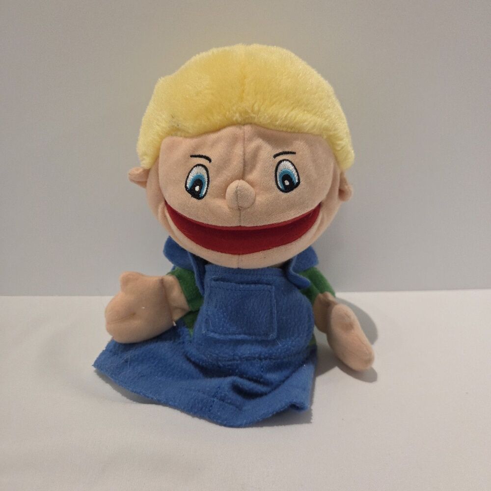Lakeshore Learning Plush Blonde Haired Boy Puppet Toy
